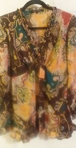 Violet & Claire New York Sheer Top size L